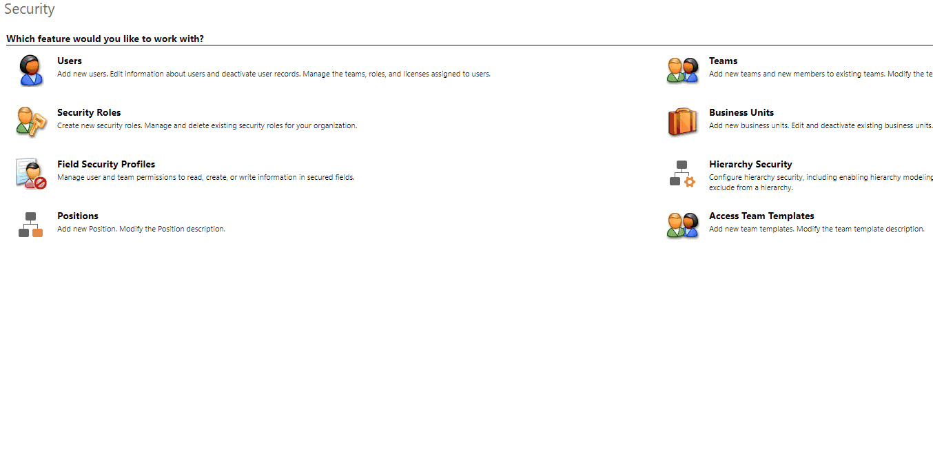 application user setup